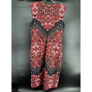 ECI New York Scuba Dress – Size 14 Black red floral